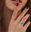 Graceful Spark Diamond Swirl Ring