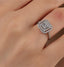 Radiant Whisper Diamond Halo Ring