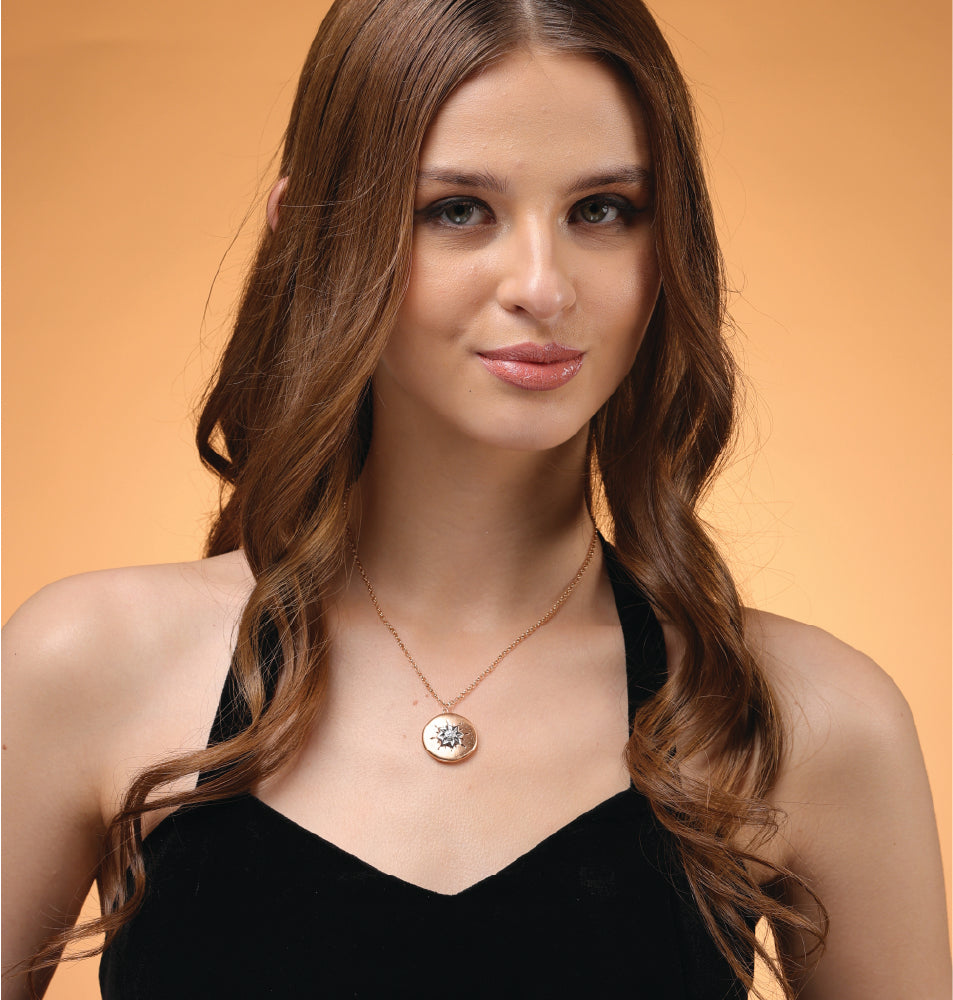Aurora Embrace Diamond Medallion Pendant