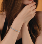 Celeste Glow Diamond Line Bangle