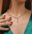 Celestial Cascade Brilliant Diamond Drop Necklace