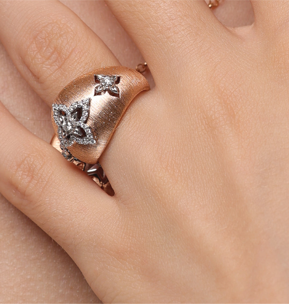 Luna Crest Diamond Dome Ring