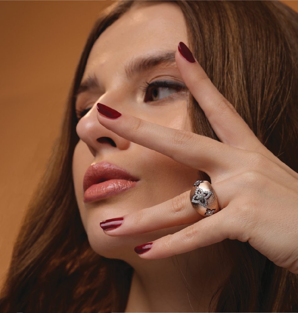 Luna Crest Diamond Dome Ring