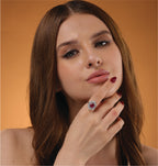 Royal Radiance Ruby & Diamond Halo Ring