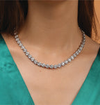Timeless Radiance Diamond-Embellished Gold Necklace